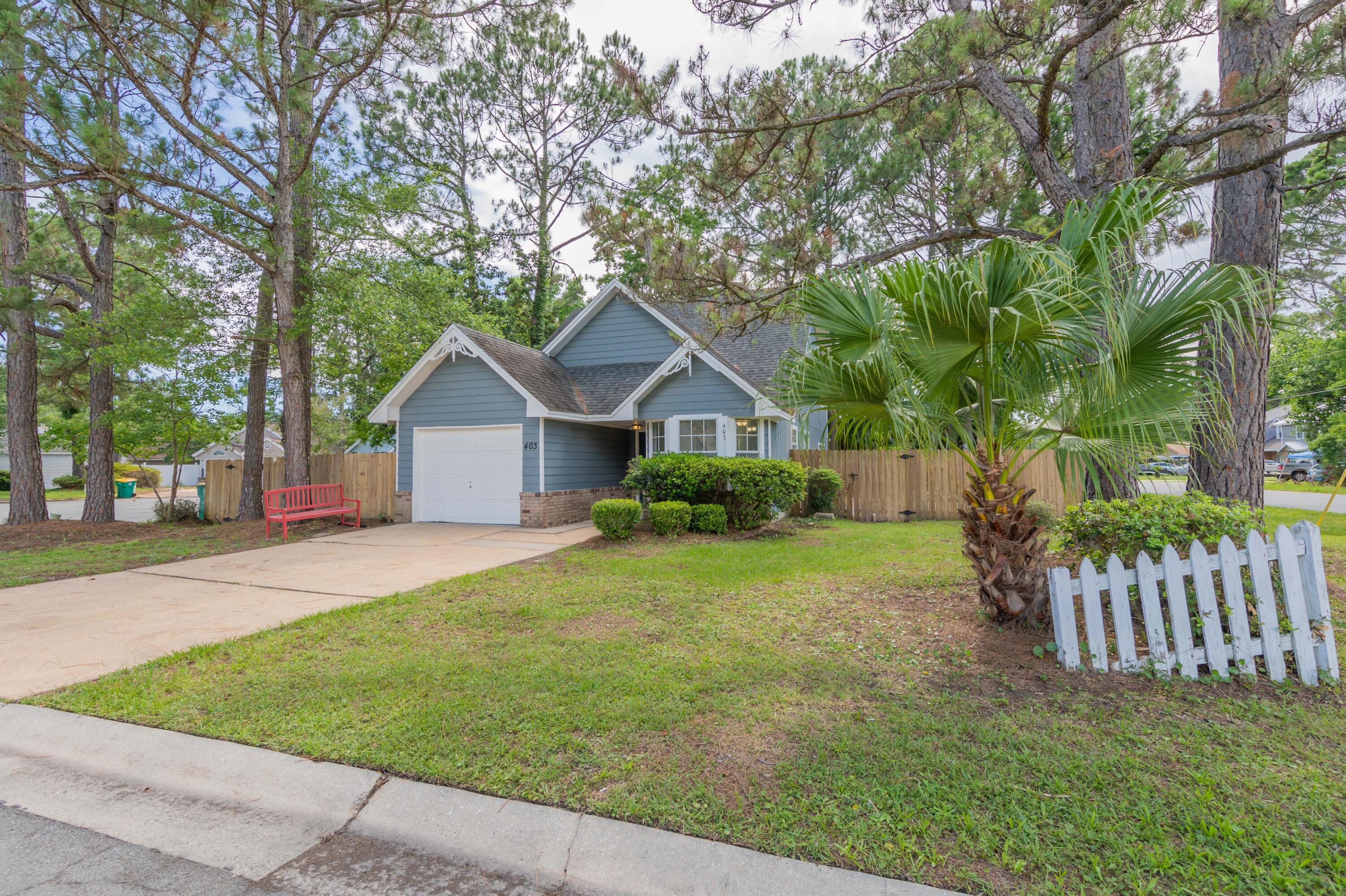 WOW!!!  Offering up to $5,000 towards your closing costs with an acceptable offer!!!  2022 New updates include, new water lines in walls, fresh paint, new carpet new cabinet refinishing, new epoxy garage floor... 2016 Shingle Roof . fencing repairs are being done. termite bond included!  This 3 Bed 2 Bath 2 story home (could easily enclose loft to make 4th bedroom) is centrally located in Fort Walton Beach near Eglin AFB and Back Gate to Hurlburt field. lots of families and neighbors. good yard space for entertaining, and large concrete outdoor patio. corner lot . make your appointment today. contact listing agent with any questions. buyers should verify all dimensions and information for accuracy.