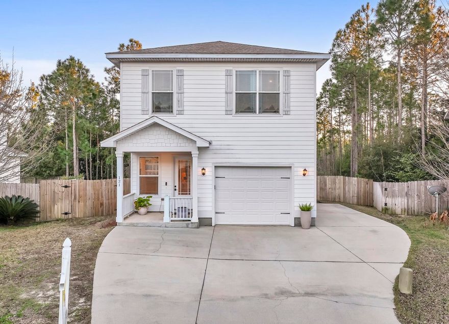 Unique opportunity to enjoy Beach Lifestyle in this secluded community of Topsail Walk in Santa Rosa Beach. Located less than 4 mi from Dune Allen beach Access and Gulf Place Town Center, 3.5 mi to more shopping, entertaining, variety of restaurants and events year round at Grand Blvd and Baytowne Wharf at Sandestin Resort as well as hospitals, schools and Walton Co beautiful preserved parks.Public Boat Launch located less than a mile at Choctawhatchee Bay. 121 Topsail Dr is a perfect primary or second home location you will enjoy for years to come. Built 2019 the home offers abundance of modern and luxurious finishes. Backing up to a forest preserve the backyard offers privacy and a wonderful setting for peaceful evenings and fun gatherings.