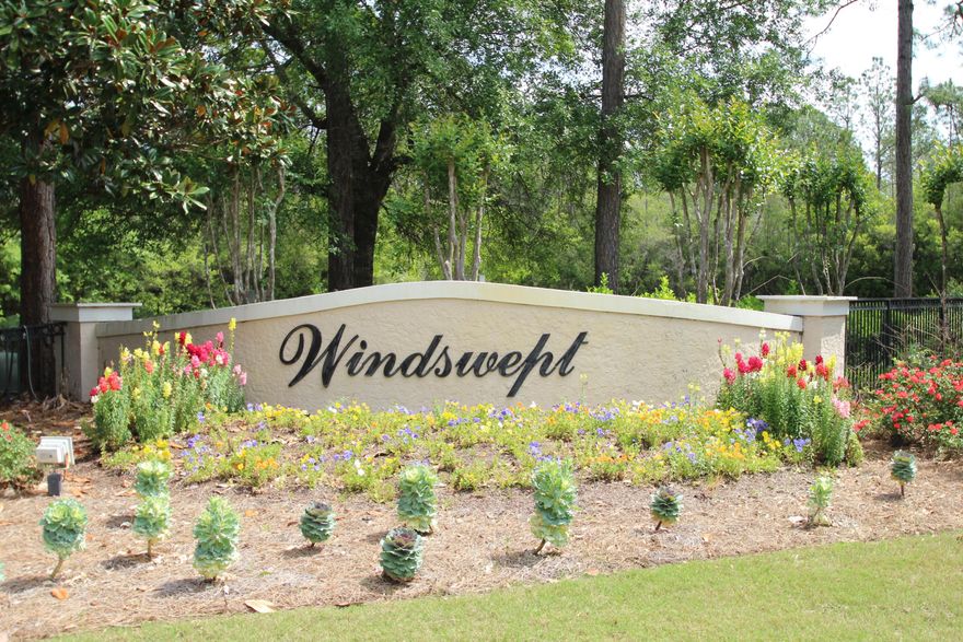 This large .84 acre lot backing up to #3 fairway offers lots of privacy and it is a great location to build your dream home. Windswept Estates is a beautiful, gated golf course community offering very spacious building sites surrounding 5-star, 18-hole Windswept Dunes Golf Club. Located just 20 minutes North of the most amazing white sand beaches and turquoise waters of the Florida Gulf of Mexico. Some of the community amenities include a swimming pool, clubhouse, tennis courts, basketball court, and a playground area. Windswept Estates is the perfect spot to call ''HOME''.