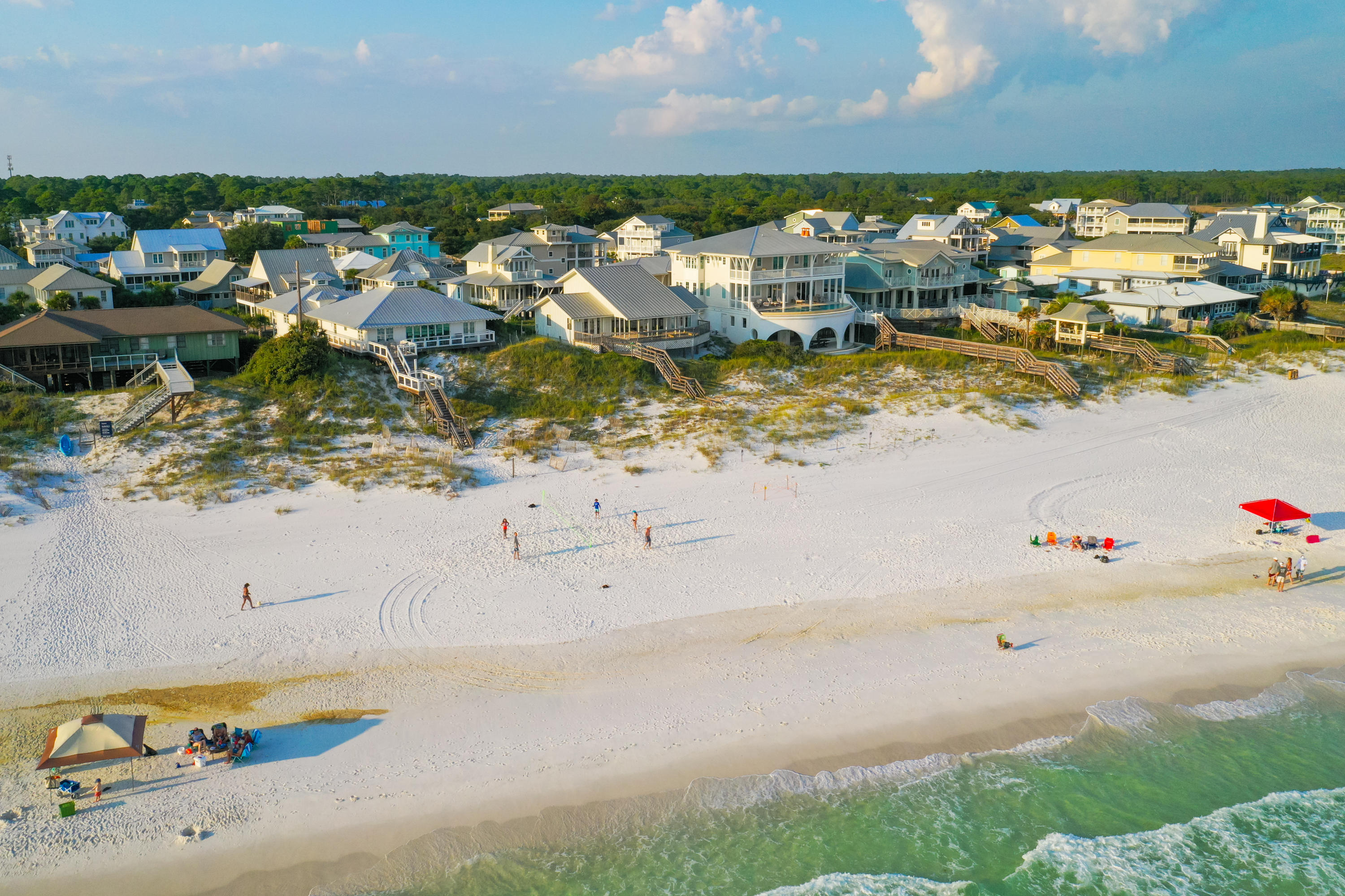 Perched upon a picturesque dune top in enchanting Grayton Beach, this Gulf-front parcel offers a unique opportunity for both those longing for a classically coastal ownership experience, as well as those searching for an ideal canvas to construct their dream beach retreat.Wake up to views overlooking 75 private feet of Gulf frontage made all the more spectacular thanks to the hilltop locale of this homesite. 400 feet of lot depth provides a remarkably private surround, with opportunity for a multi-dwelling project, rarely found along west Scenic Highway 30A.Direct access to the sugar white sand beaches is merely footsteps away, with natural vegetation flourishing throughout the property.