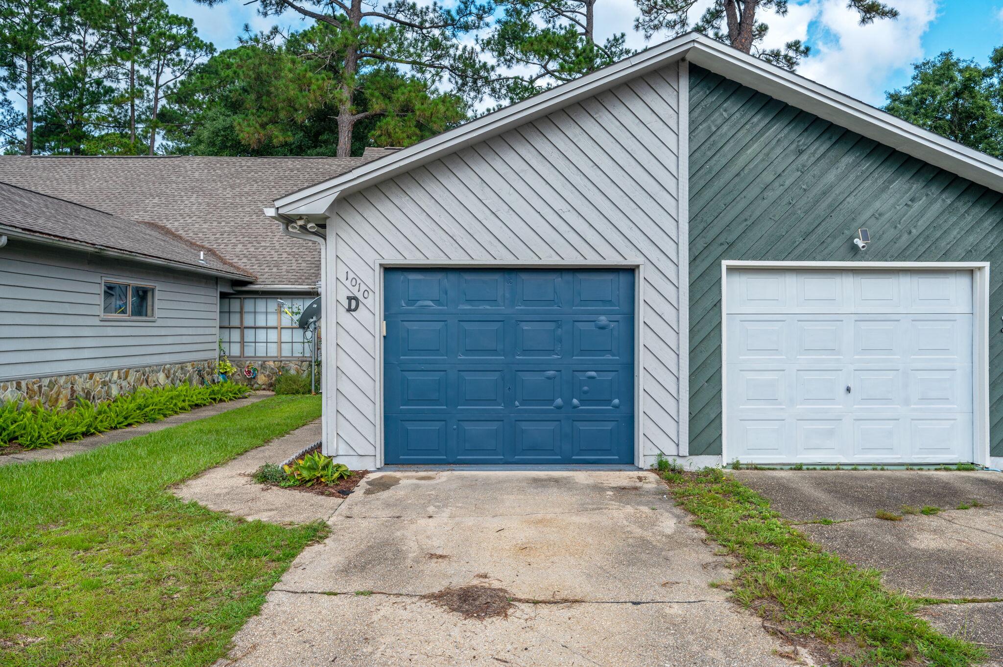 Welcome home to this beautifully maintained townhome, ideally situated in a prime central location in Fort Walton Beach. Step inside to soaring cathedral ceilings that create a bright, airy ambiance from the moment you enter. A tiled entryway leads into a spacious living room, perfect for entertaining or relaxing in comfort. The separate dining area flows seamlessly into the updated galley kitchen, complete with modern finishes and direct access to the fully fenced, low-maintenance backyard--ideal for grilling and weekend gatherings. Upstairs, carpeted stairs lead to generously sized bedrooms, all thoughtfully located for privacy. The master suite features it's own sitting area with French doors and a loft area that overlooks the living space below, adding architectural interest and an open feel. Additional highlights include a single-car garage with washer and dryer hookups, and convenient access to nearby shopping, dining, and beaches. Don't miss this opportunity to rent a spacious and stylish townhome in one of Fort Walton Beach's most sought-after areas!