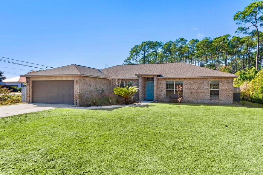 Beautifully maintained 4BR/2BA home in the heart of Navarre offering comfort, style, and convenience with NO HOA. The bright, airy kitchen showcases white cabinets, clean lines, and granite counters, opening to a cozy split floor plan with durable vinyl flooring and plush carpet in bedrooms. Currently a successful themed Airbnb, this property is ideal as a turnkey investment or move-in ready home. Outdoor living shines with nearly a half acre lot, an above-ground pool, swing set, patio and pavilion with a recently installed privacy fence. Perfectly located minutes from Navarre's beaches, I-10, shopping, dining, and Hurlburt Field, this immaculately maintained property presents an exceptional balance of convenience, potential, and location.