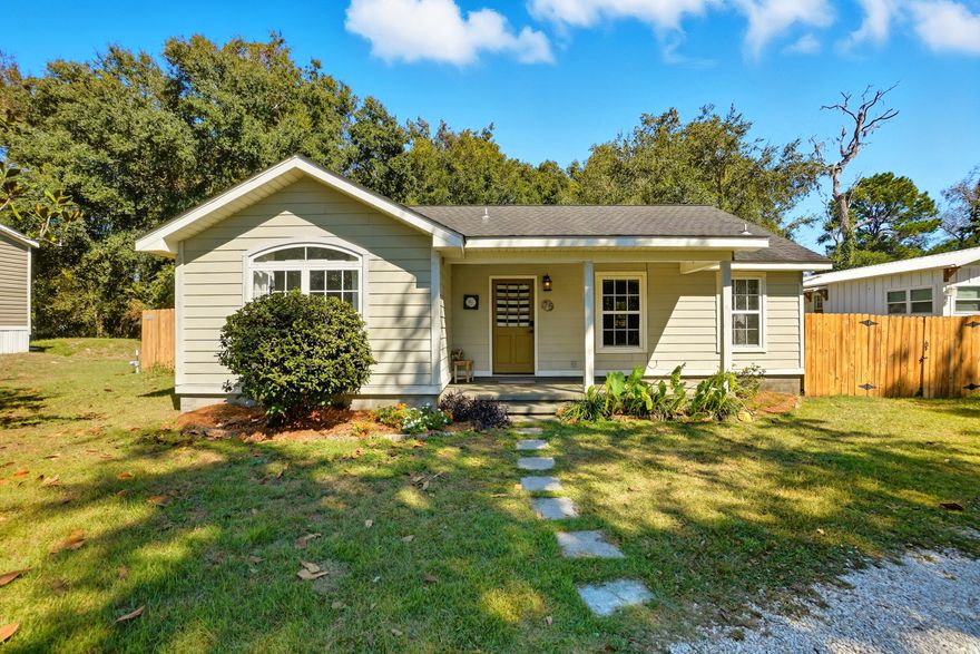 Seller offering $5,000 Buyer Credit.  Charming 3BR/2BA bungalow in the heart of Freeport, just 12 miles from the beaches of 30A and 1 mile to boat launch. Features an open-concept layout with spacious kitchen with new appliances, new HVAC and hot water heater. Enjoy outdoor living with both a covered front porch and a covered screened back patio and large fenced backyard perfect for relaxing or entertaining. The large backyard offers room to garden, play, or even add a pool and with no HOA, your options are wide open.Located on a quiet street with easy access to schools, shopping, and the coastDon't miss this opportunity to own near the beach with no restrictions!