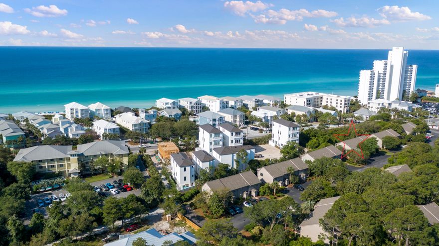 You will fall in love with this beautiful townhouse in Cassine Gardens in Seagrove Beach!  Located on the front row and a short walk to 300 feet of public beach! Some of 30A's best shopping, dining, and entertainment options are all within a short bike ride, approximately two miles from world famous Seaside! Cassine Gardens has two pools, tennis courts, and a nature trail into the Pt. Washington State Forest. With its outstanding location and amenities, this townhome makes for a great rental or second home. Impeccably maintained and updated with newer appliances and HVAC, you can begin enjoying the beach lifestyle right away! Three outdoor storage closets provide room for all your beach gear! Sold furnished and currently on a rental program with Ocean Reef. (Bookings must be honored.) Buyer to verify room dimensions and square footage. LSV's are allowed. 
