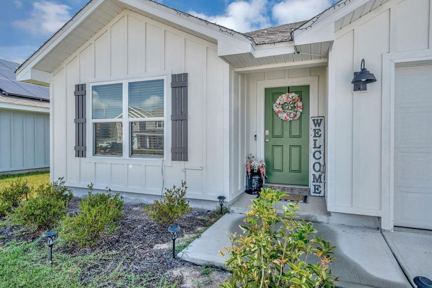 Assumable VA Loan at 2.25!!! Balance to be paid by the buyer! MOVE IN READY! Absolutely stunning four bedroom two bath with a covered patio and fenced in backyard. With a full price offer this home is coming with a 13 month home warranty and up to $5,000 for the buyer to use as closing costs or rate by down. Don't miss out on your opportunity to own this beautiful home. The home is a smart Connect home. You are within a short distance of the local elementary school. The community has a pool and sidewalks. Schedule your showing with your favorite agent today!