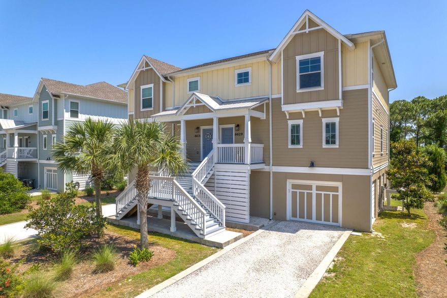 Welcome to resort-style living at its finest at Lost Key Beach & Golf Club! With over $70k in rental projections, this would be a great investment property or second home. This beautifully maintained 4-bedroom, 4-bathroom home, built in 2018, combines modern comfort with upscale finishes. With newer HVAC, roof, and water heater systems, this home offers peace of mind. Located in the heart of Perdido Key, you're just minutes from shopping, dining, nightlife, attractions and of course, the beach! Lost Key is a gated coastal community offering exceptional amenities, including an 18-hole Arnold Palmer-designed golf course, private beach club with beach shuttle service, resort-style pool, tennis and pickleball courts, scenic nature and bike trails, and a state-of-the-art fitness center. Insid e, the open-concept layout seamlessly connects the kitchen, dining, and living areas. The kitchen is a standout, featuring elegant quartz countertops, soft-close cabinetry, ample storage, and a breakfast bar. Just off the main living area is a fully screened-in patio, offering a peaceful view of the wooded surroundings and full top-to-bottom enclosure to keep pests out. One bedroom and a full bath are located on the main level. Upstairs, you'll find three additional bedrooms, including the primary and the 2 others each with their own en suite bathroom! The primary boasts a spacious walk-in closet and a luxurious en suite bathroom with double vanities, a walk-in shower, and a private water closet. The oversized garage is another highlight, featuring a large storage closet, screened windows for added ventilation, and custom built-in storage at the garage entrance. Additional closets throughout the home provide ample storage space for everyday organization. With only one caring owner and impeccable condition throughout, this home is move-in ready and waiting for you. Don't miss your chance to own a slice of paradise in the highly desirable Lost Key Beach & Golf Club!