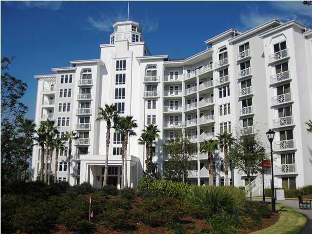 Elation is Sandestin's newest and last condominium to complete The Village of Baytowne Wharf. The curved balcony of this two bedroom, two bath 3rd floor condominium makes for spectacular views taking in Choctawhatchee Bay, piney marshes, Burnt Pine golf course & lake. Inside, relax in the tranquil setting of the spa-like hues of the decor. Bring the family - there's plenty of room. If renting is your plan, the lock-off capability means your property can be rented as a two-bedroom, two bath or separately as a one-bedroom and studio. Stroll to The Village of Baytowne Wharf with its fine dining, shopping and entertainment or hop a tram to the beach. Everything is within your reach at Sandestin. As always, all homeowners association fees and dimensions to be verified by buyer.
