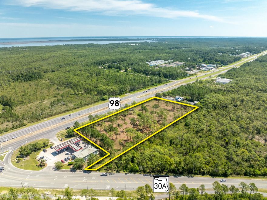 NEW LISTING!  EXTRAORDINARY ASSEMBLAGE of approximately 3.73 acres in Santa Rosa Beach, Florida.  Two applicable parcel Identifications of Walton County, Florida: 32-2S-20-33250-000-0330 and 32-2S-20-33250-000-0337, all zoned Village Mixed Use.The nearly 600' of frontage along Highway 98 whereby ~50,000 vehicles pass by daily, together with its connectivity to Scenic 30A, constitute one of the most marketable development opportunities remaining in South Walton County, Florida.  There is a massive residential and mixed-use development planned for the North side of Highway 98, which will provide excellent synergy for this subject location, also located across Scenic 30A from one of the most underutilized beach-front nature preserves along our Emerald Coast, known as Topsail Hill Preserve State Park.