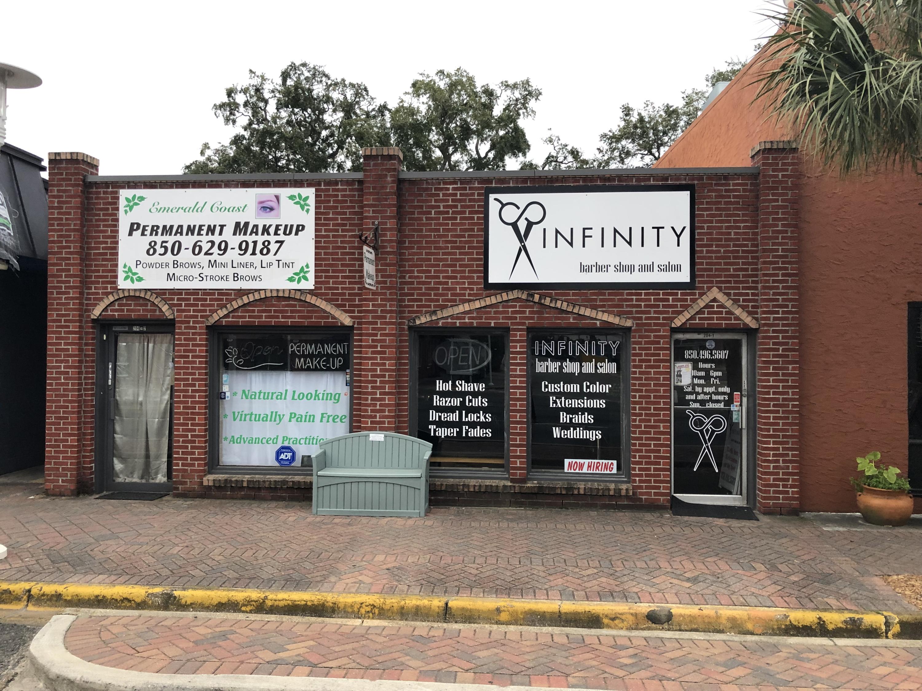 Income producing property! Exceptional opportunity to acquire this ideally located commercial space with existing busniesses/tenants in place. High traffic area on Miracle Strip Parkway with plenty of potential for multiple uses. This property consists of 2 adjacent commercial spaces that can be rented independently. Existing lease in place to be transfered with the property. Buyer to verify all information and suitability of property.
