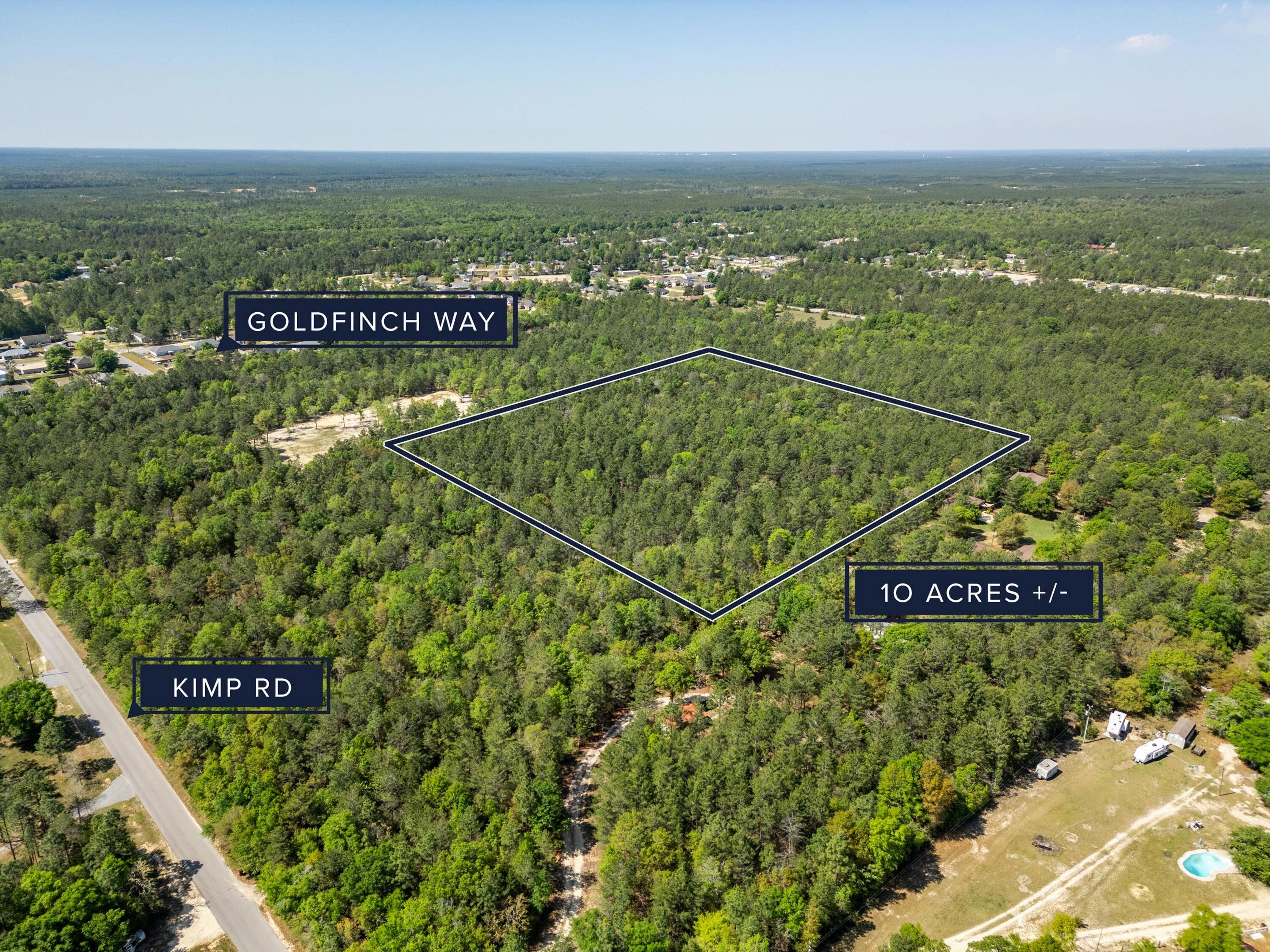 Imagine 10 acres of pristine land waiting to become your masterpiece. Relish the serenity and spaciousness that comes with owning a slice of tranquility. It is rural living at its finest, paired with the convenience of Northwest Florida's treasures--beaches, shopping, schools, and military bases are just minutes away. The adjacent neighbor will be establishing an easement to the property for access purposes to Kimp Rd.