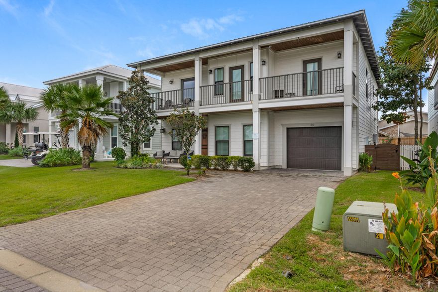 Enjoy the proximity to everything in Miramar Beach while riding your golf cart, bikes or just taking a stroll. Just blocks from the deeded beach access, the gulf and many amenities, this home is situated in beautiful Frangista Beach.This home has 4 bedrooms and has the potential to sleep 12. Entering the front door, is a great landing spot for all the important items from beach gear to shoes. The first of the 4 bedrooms is located on the main floor. The living, dining area and kitchen are on the first floor and provide a spacious area for gatherings after an adventure filled day. The laundry is located off the kitchen as well as the garage that could be a great game room or just storage for the larger toys.Upstairs hosts the rest of the bedrooms and bathrooms and a sitting area to watch TV or a space for the kids. Each bedroom upstairs has a balcony to enjoy fresh air and tranquility.
Come check out the potential this house has to offer!