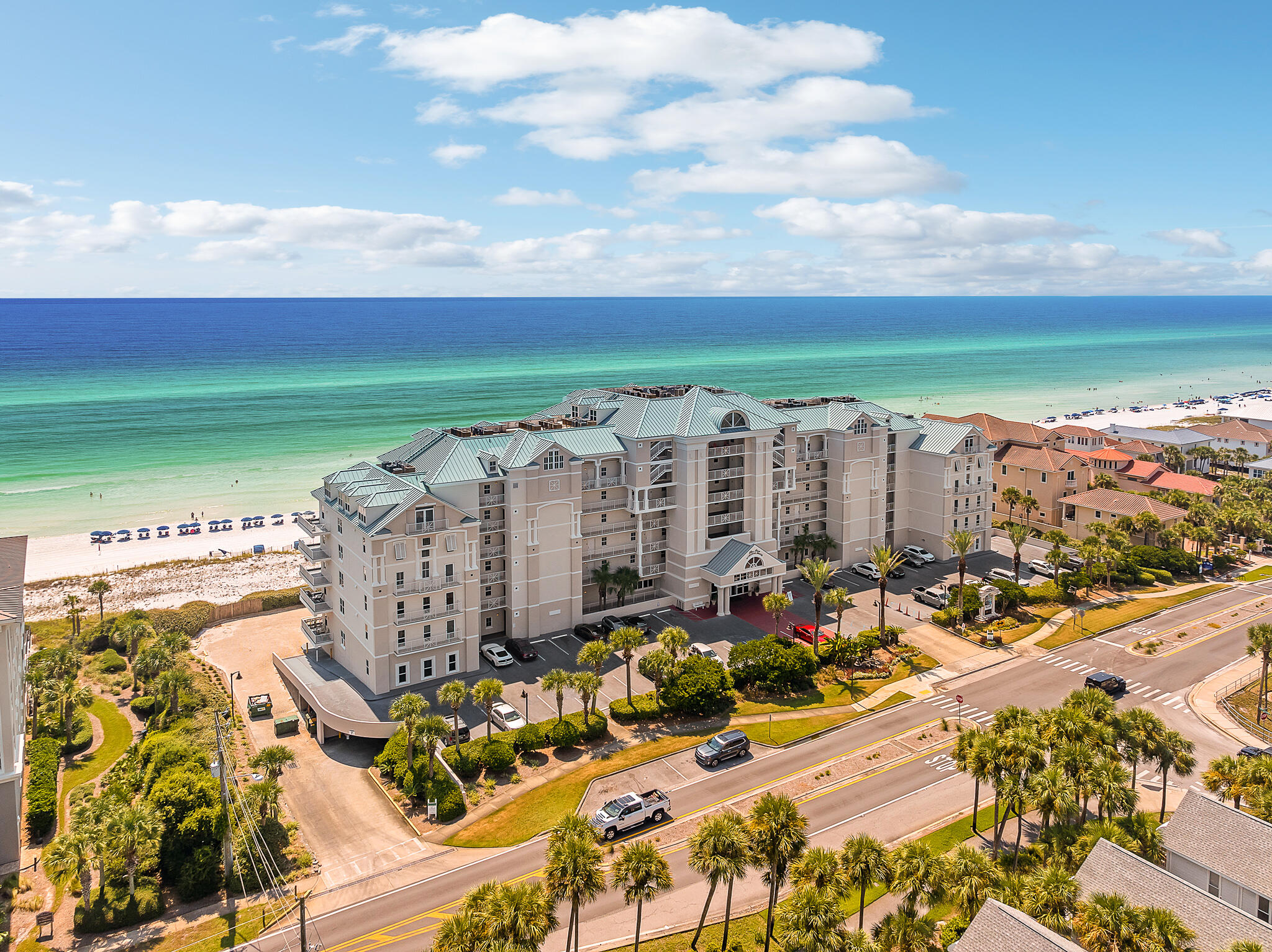 This penthouse epitomizes upscale coastal living, where spaciousness, luxury, top-notch amenities, and awe-inspiring surroundings converge to create an extraordinary residence. Its distinctive three-story layout, complete with a private elevator, distinguishes it as an exclusive residence, evoking the ambiance of a private home rather than a typical condominium. The unit has been impeccably maintained, having served as the seller's primary residence, ensuring a high standard of quality and comfort.A recent renovation in 2023 brought modern amenities and design elements into the penthouse, including a wet bar and kitchenette adjacent to the primary suite. The kitchen has been thoughtfully redesigned, with a sitting area on the island, fostering a space for socializing while preparing