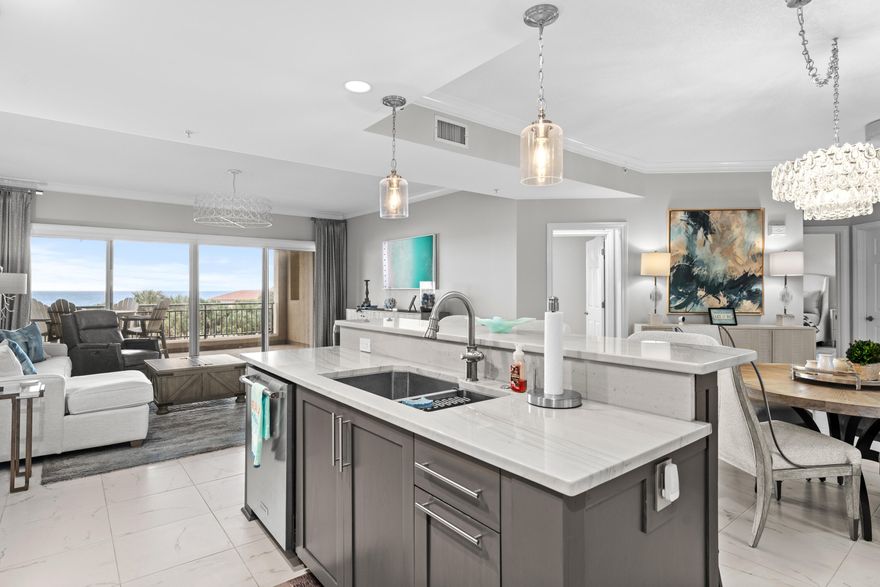 ***New Compelling Price ***Amazing Gulf Views from every room of this beautiful, sophisticated, remodeled residence at Southwinds II inside the gates of Sandestin.  Extremely RARE FIND, and a truly superb location on the fourth floor of the non-rental community, with an additional layer of privacy and security behind the second set of gates at Southwinds.  Generous square footage, storage, and split floor plan make this unique offering suitable for a permanent full time residence or a second home. Southwinds owners enjoy private beach access with daily beach chair set up, in addition to a quiet, serene beach side pool.  This VERY SPECIAL of OFFERING is a must see! ALL NEW FURNISHING, CONTROL 4 LIGHTING SYSTEM, NEW LIGHTING...ETC