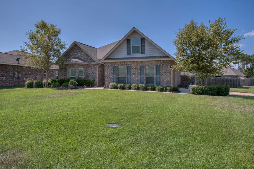 This 2013 built Driftwood Estates Home is an absolute must see! The kitchen features beautiful cabinets, granite countertops and stainless steel appliances. Relax in the open concept family room with triple tray ceilings. Enjoy entertaining guests in the spacious sunroom and bbq cookouts in the backyard. The on suite bath offers a large walk in shower and double vanities. There are 3 spacious bedrooms, 2 full baths and an extra room for a ''man cave'' or hobby area. The home is centrally located in the heart of Santa Rosa Beach just minutes from shopping, dining and the beach. Driftwood Estates Community amenities include a swimming pool, clubhouse and county park with a playground, basketball courts and soccer fields. HOA only at 50/mo