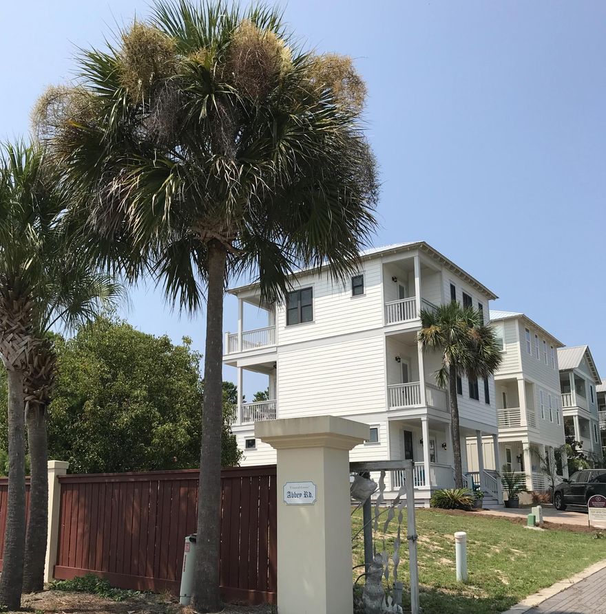 Beautiful Custum built home! Furnished! Gated with no HOA's! Newly painted in and out. Short walk to beach with pick-a-boo views of Emerald Gulf Coast from Master! Large back paver patio big enough for pool spa! This immaculate 3 story home has never been rented. Huge master suite with walk in closet , large sitting area, 2 private covered balconies with gulf view from one. This beauty is a short walk to everything... beach, restaurants, shopping, Gulf Place, Shunk Gullies etc! Two covered balconies off the second floor kitchen and dining. Beautiful Hardwood Floors, Granite throughout, custom built bunk room the kids will love along with ample Storage in back perfect for all your beach toys. Ideal for private home or short term rental. If done correctly headcount can be 20!