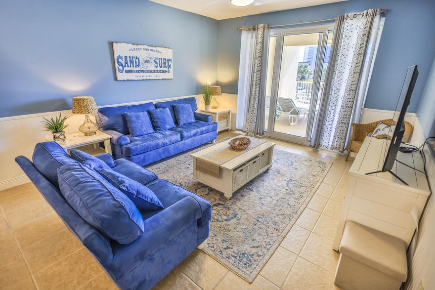 Whether you are looking for an investment, vacation home or permanent residence, this beautiful Unit #208 is waiting for you.  Sold fully furnished, this is such a wonderful place to enjoy family and friends. Sleeps 6, washer and dryer, fitness room, grill areas.  Seascape amenities include beach access, pickleball, tennis, golf, water aerobics and just a great sense of community.  Extra large balcony overlooks pool, where you can watch the swimmers, sunset and enjoy the beauty of the Emerald Coast.  Call for your showing appointment today