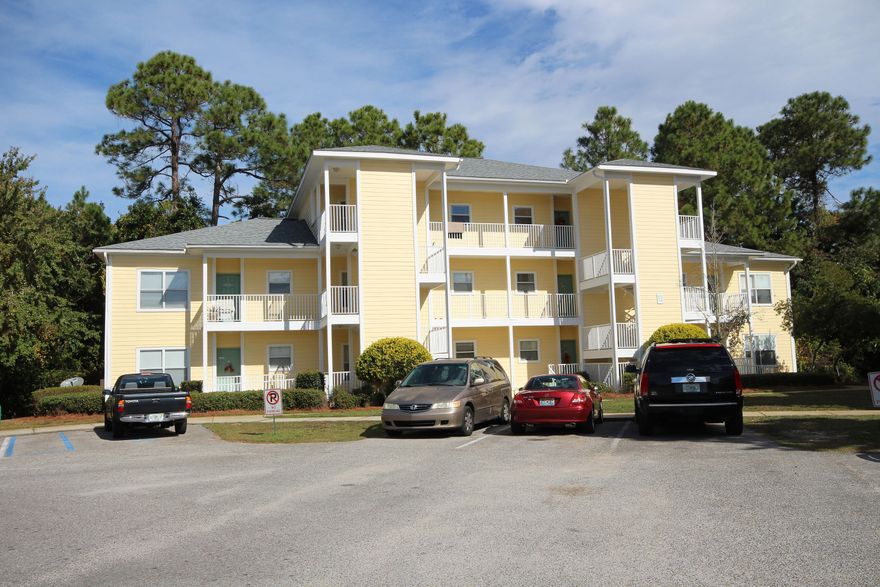 Priced to sell quickly! Opportunity to own a Fresh and Clean Renovated condo in Santa Rosa Beach. Fresh paint throughout and new carpet in bedrooms. Two bedroom 2 bath condo close to Grand Boulevard, and Scenic Highway 30A with access to Gulf of Mexico beaches. Ceramic tile flooring cut on diagonal throughout main area. Plenty of parking and private balcony overlooks trees. Community swimming pool and exercise room at Pointe of View. Only long term rentals are allowed at Pointe of View. Third floor unit so no one above!