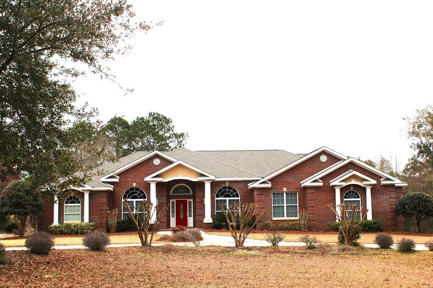 One of the nicest waterfront homes in Ten Lake Estates! 10 foot ceilings. With 12 foot centers in specific rooms. Every room from this waterfront home has a view of the lake. Custom cherry cabinets in the kitchen and master bath. Walnut floor to ceiling bookcases in the office-library. Marble whirlpool tub and seperate marble shower in master bath. French country design. Arched windows. Open kitchen/living room with fireplace and hand made cherry mantle. Bosch stainless dishwasher. Side by side sub-zero refrigerator. Thermador gas stove. Covered back porch with ceramic tile floor overlooks the in ground pool. Geo-thermal heat pump. Lawn sprinkler system. Attached garage and separate workshop. Must See!