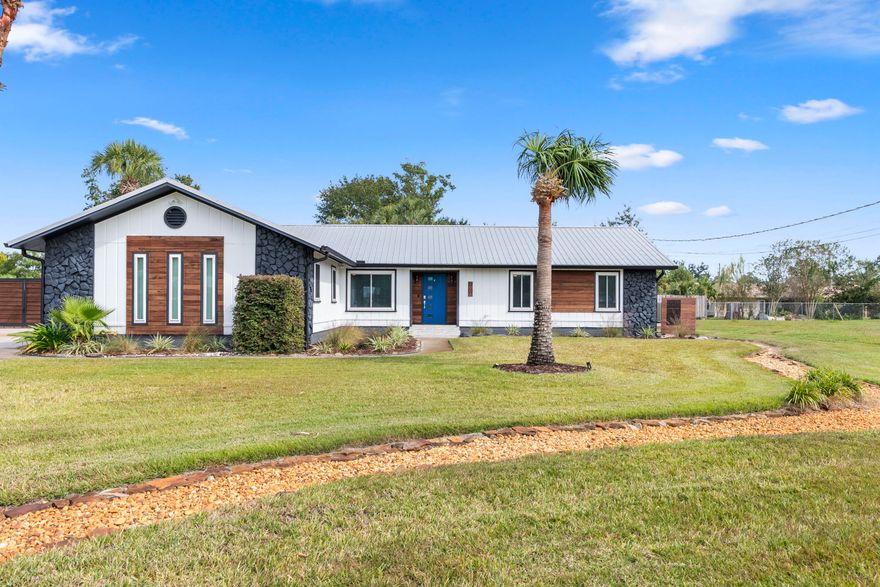 Under Contract - Taking Backups the phrase 'CURRENTLY UNDER CONTRACT, SELLER WILL CONSIDER BACKUP OFFERS Completely remodeled 3 bedroom, 2 bath home on a large 200x150 lot in a quiet Panama City neighborhood. The kitchen features fantasy brown leather granite countertops, crown valence cabinets with lighting, and new Samsung and KitchenAid appliances. Updates include all new lighting fixtures, Pergo, tile, and Mohawk RevWood floors with LVP from Sherwin Williams. The property is enclosed by an 8-foot horizontal double-board privacy fence with a 14-foot double gate. Graded and rocked RV and boat parking areas are fitted with 110V and 230V/50 amp service, with additional parking available. Detached workshop garage. Call for a private tour or reach out for the media file.