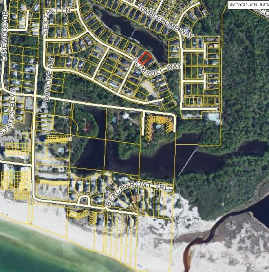 RARE OPPORTUNITY TO PURCHASE A LAKEFRONT LOT in the premier community of WaterSound West Beach. This lot is available to build your custom dream home. Located at the very southern most end of the lake, closest to the pool and beach access this lot is in a prime location.