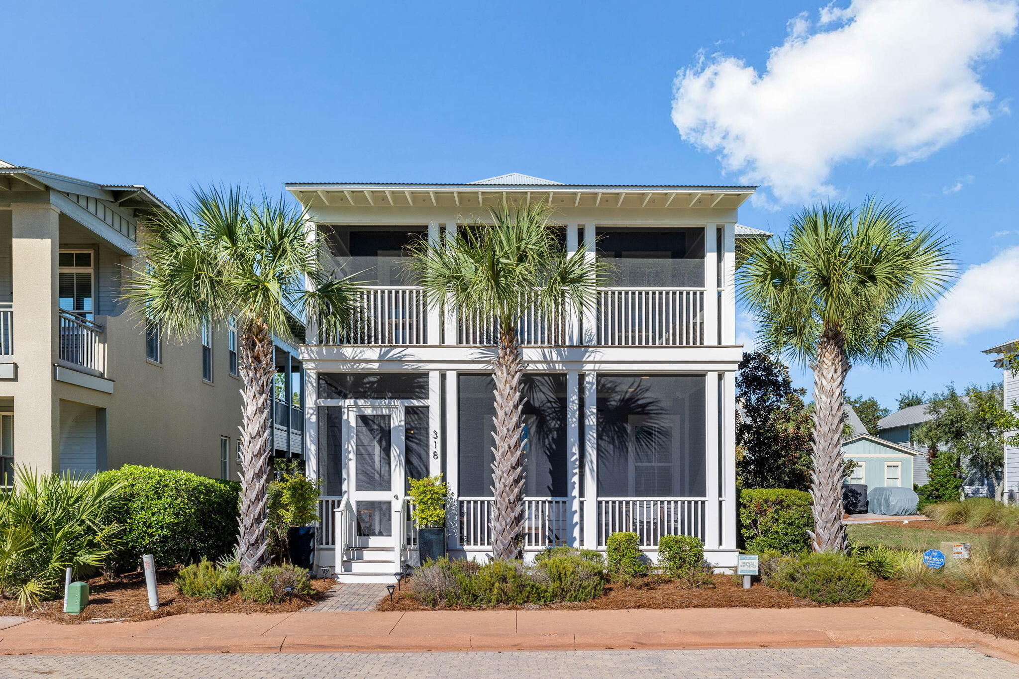 Discover the perfect blend of timeless coastal design and modern convenience in this 4BR/3.5BA home positioned moments from the community clubhouse in the sought-after gated community of Cypress Dunes along Scenic Highway 30A. Built in 2017, this beautifully crafted 2,668-square-foot residence offers the ideal beach retreat with furnishings included, subject to exclusions.Step inside from a welcoming screened porch to find a thoughtfully designed open concept living and dining area, featuring wood floors, 10' ceilings, designer lighting, and custom millwork. The kitchen boasts Frigidaire Professional appliances, a glass tile backsplash, a breakfast bar, and ample cabinetry, creating a stylish and functional space for entertaining. Also on the first level, find a lovely junior primary suite with a walk-in shower ensuite, convenient powder room, storage closets, and a mudroom equipped with built-in cabinetry and shelving that leads to the one-car garage.

The second floor offers versatile spaces for relaxation or hosting guests. The bunk room features four built-in twin beds and opens to a second-level screened porch. A guest bedroom, full bathroom, and an office provide additional flexibility, while the primary suite serves as a tranquil retreat with an elegant ensuite, a walk-in closet, and direct access to the screened porch for unwinding after a day at the beach.

The stunning Cypress Dunes community offers unparalleled amenities, including a clubhouse with gulf views, two resort-style pools, a jetted spa, fitness center, tennis courts, and an outdoor fireplace. The community is surrounded by the serene beauty of Topsail Hill State Preserve, with access to nature trails, secluded beaches, and a tram to the shore. This home is a rare opportunity to experience luxury coastal living mere moments from the vibrant 30A lifestyle.