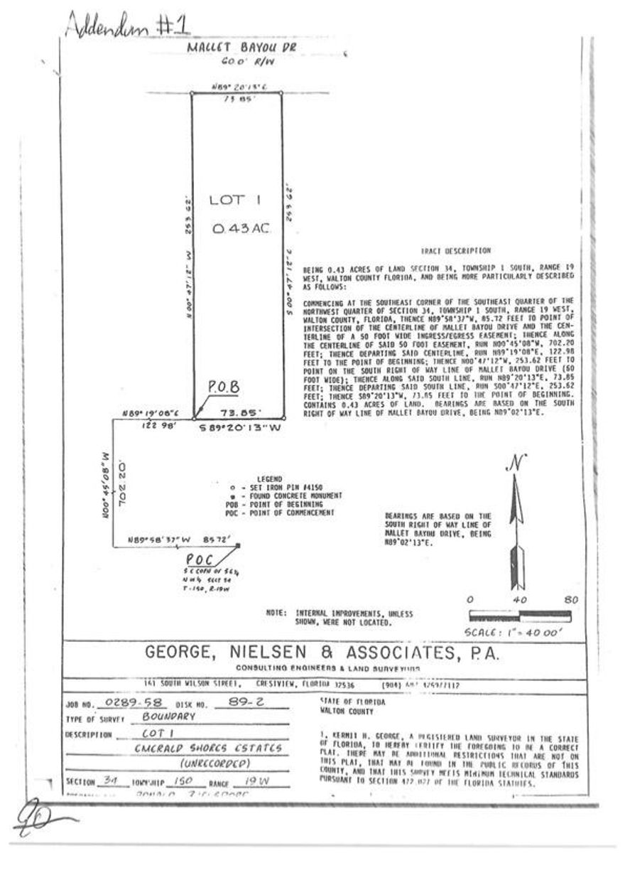SECLUDED yet conveniently located, this beautifully situated 0.43 acre lot on Bayou Dr. off 331.  It offers the perfect balanece of privacy and accessibility.  Enjoy a quiet setting while remaining just minutes from shopping, dining and everyday conveniences.  Public utilities are available making this an excellent homesite or investment opportunity.  Sellers has other parcels they will consider selling which offers buyers flexibility for one seeking additional space or future expansion.