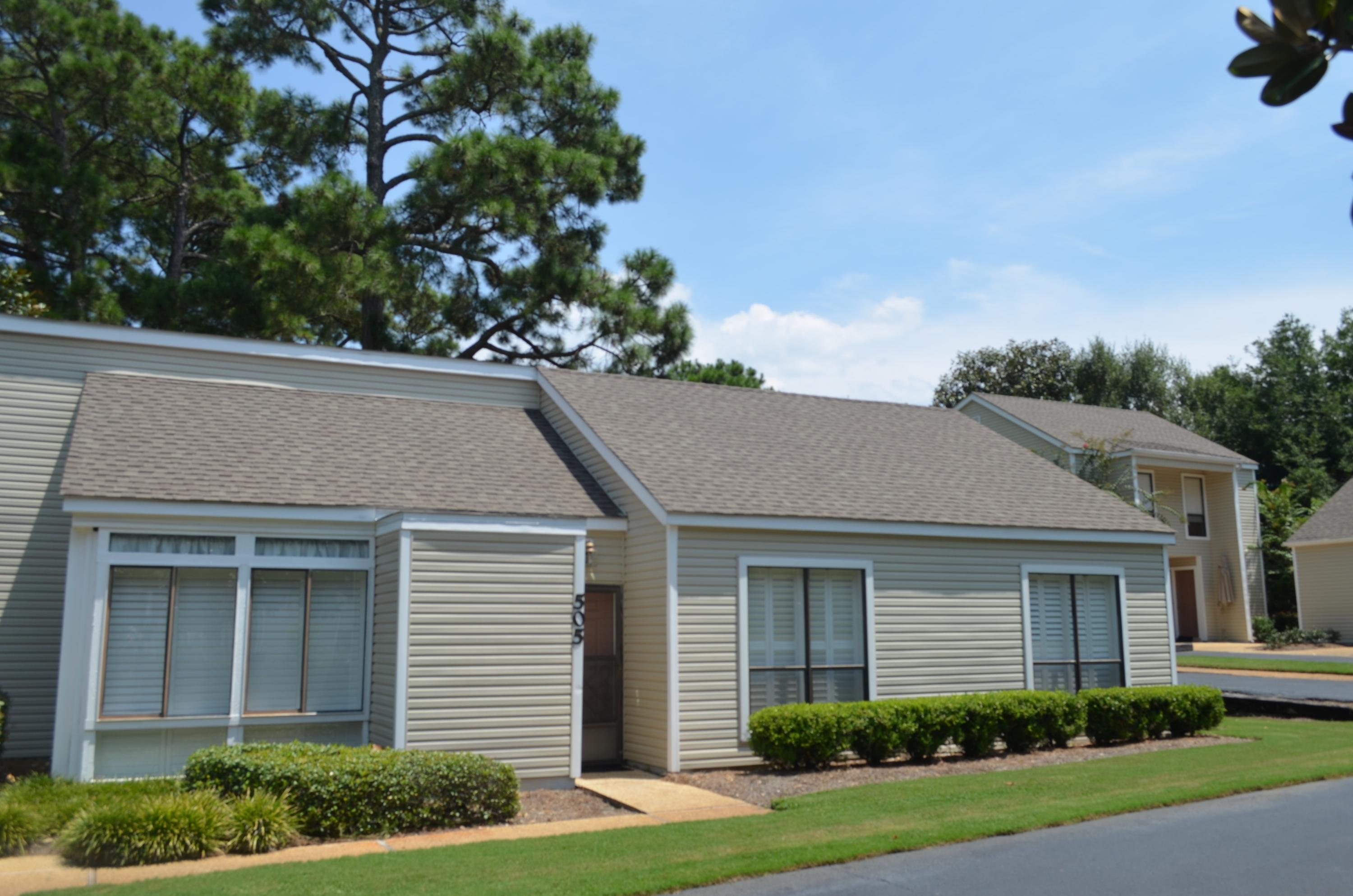 A really unique stand alone 3 bedroom, 2 bath home in Magnolia Village. Features include updated kitchen and baths, tile flooring in living, dining and kitchen areas, crown molding, new cabinetry and a bonus Florida room which includes a trundle bed. Offered fully furnished. Located on the Links golf course with a view of the #12 par 3 green. Refurbished with a cottage theme. Custom plantation shutters on most windows. A must see!