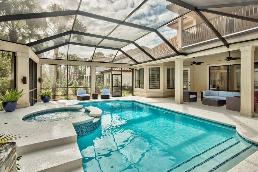 This home is under contract but contingent upon financing. Seller is accepting back up offers. Home is still available to be shown.This home is a must see! Completely renovated from top to bottom with only the finest finishes such as:*Frigidaire Professional Series refrigerator and appliances*Brand new flooring throughout the home*New plumbing fixtures from Ferguson*Ventless gas fireplace large enough to heat entire house*8 foot deep gunnite pool with color changing LED lights and wireless temperature control* IAqua Link mobile pool controller for remote control access*Summer kitchen with Blaze grill, power burner, and refrigerator*Home wired and ready for complete audio/video/security with brand new speakers throughout the house *Two Brand new 16 SEER energy efficient air conditioning system. Multiple zone variable speed dehumidifier
Infinity Carrier HVAC with LCD display and Mobile app you can control from your phone with inline air filter and Guardian Air Purifier
* In-wall built in TV's with AV express wall mount
*Home backs up to nature preserve offering a very private setting
This house features a wonderful open floor plan with 3 bedrooms downstairs plus an office and formal dining room.  The outdoor living space is covered and includes a beautifully updated pool, Jacuzzi, and summer kitchen.The upstairs has a large den with full bathroom, 4th bedroom, and balcony overlooking the pool.
When you purchase in Regatta Bay Golf and Yacht Club you are purchasing more than just a home you are buying a lifestyle. Regatta Bay is located in the middle of Destin's finest shopping and activities to include Destin Commons, Whole Foods, and Lu Lu's Restaurant. 
*Motion activated security cameras are in place and recording for security of home. 