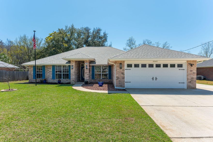 ****$10k towards Buyer Closing  w/acceptable offer****
One mans PCS is another's opportunity! 

Welcome to your stylish sanctuary! This 4-bed, 2-bath brick haven boasts wood-look tile, vaulted ceilings, and a fireplace in the heartwarming living room. Culinary paradise awaits in the kitchen with granite counters. The master bedroom offers a luxurious escape, and the fenced backyard is a private oasis. With a little extra (Lagniappe) -- RV PARKING! Notable features include a new roof (2021), sprinkler system, transferable termite bond, RV electrical hookup, and NO HOA fees. Enjoy value and peace of mind in this exciting, functional home!