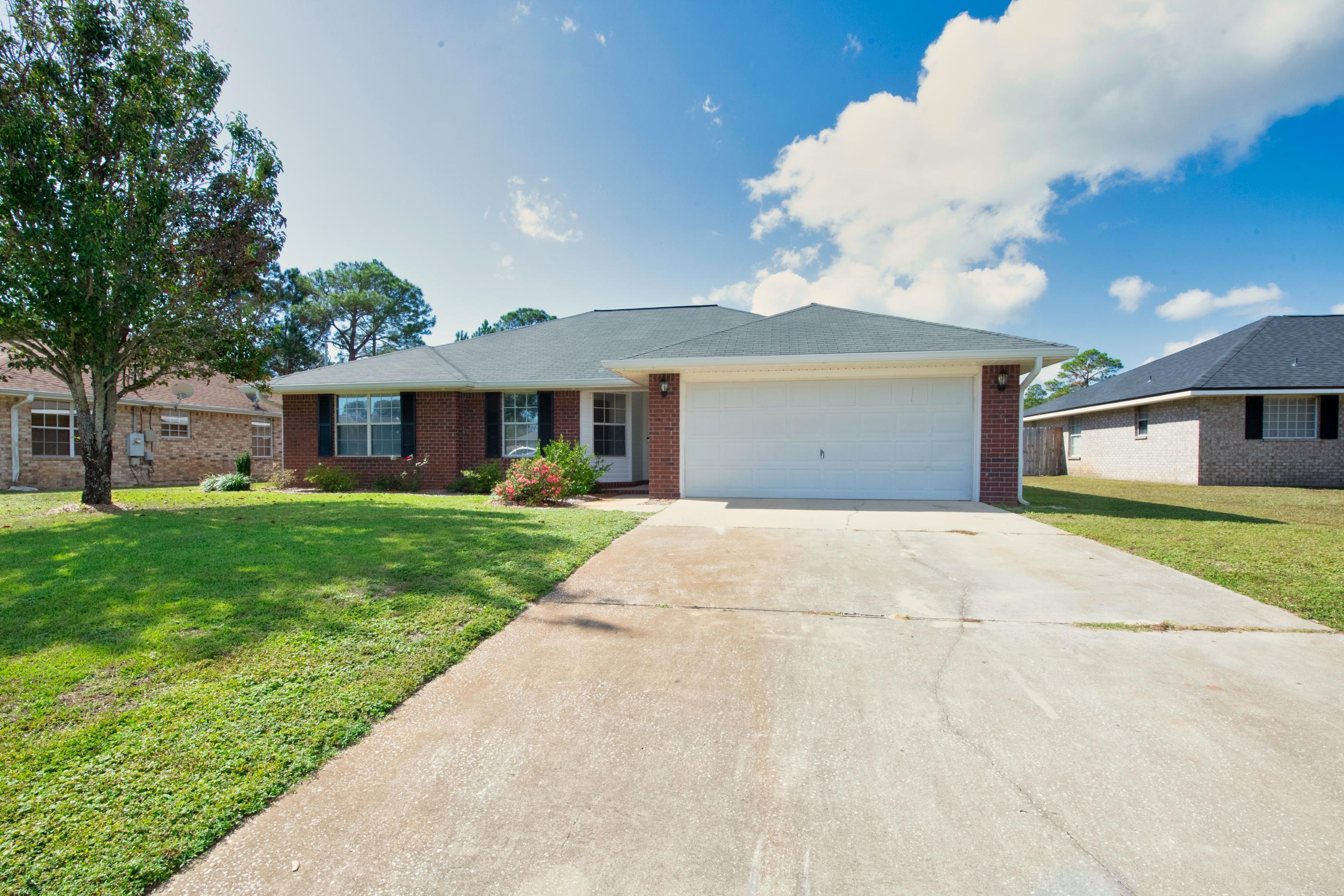 What a remarkable property! Oversized shed, fully fenced, new roof ordered, brand new HVAC system, and newer 50g water heater is just a few teasers to talk about! When you walk inside, it feels like new construction. The home has been cared for in every way. The stunning kitchen has espresso cabinetry that is taller than standard builder-grade. A deep rectangular sink and finished counters are a thick granite. The bathrooms have the same finishes to complete the home. The flooring is a laminate wood look for durability for high traffic and eliminating orders that carpets cause. The home gets plenty of natural lighting but you will appreciate the fact that they are tinted to block harmful UV rays and also keeping the power bill low. Plenty of room for a pool also! (on sewer)