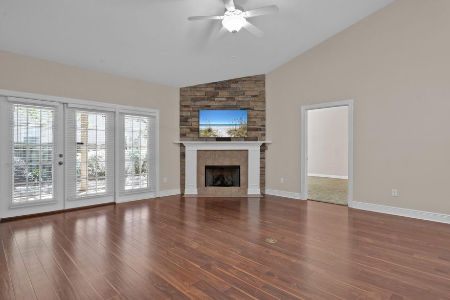 Excellent value in this centrally located Diamond Lakes community. This pristine spacious 1825 Sq FtSingle level three Bedroom, two bath and two car garage home. Open floor plan with tile flooring and great room living area featuring vaulted ceiling, skylight/ solar tubes and built in stacked stone gas fireplace. French doors lead to a cozy screened lanai area. Kitchen has solid wood cabinets, corian  counters and new Stainless steel appliances. Close to schools, shopping, boating, dining, golf  and entertainment.  New roof in 2023 and new HVAC in 2022. Excellent investment opportunity as a Future primary residence, vacation home or LT rental.Present lease expires May 31, 2026.  24 Hr Notice required for showing. Photos show home vacant prior to present lease. TV shown representative