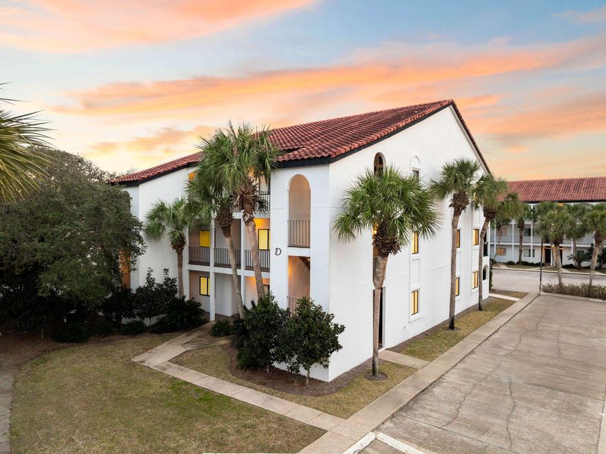 Discover this ultimate beachside retreat in the heart of Seagrove, just under a mile from the iconic Seaside. Perfectly situated one tier back from the Gulf of Mexico, this beautifully renovated and meticulously maintained condo provides unparalleled convenience with no roads to cross--feel the sand between your toes in under two minutes via private beach access, located just 300 feet from the condo.Enjoy exclusive access to a sparkling pool, perfect for unwinding after a day at the beach. Inside, the thoughtfully designed open-concept floor plan features a spacious living area that flows seamlessly onto a large balcony, ideal for savoring Gulf breezes and sunsets. The fully appointed kitchen boasts newly installed cabinetry, Quartz countertops, and stainless-steel appliances. The master bedroom offers privacy with an en-suite bath, while built-in hallway bunks and an additional full bath provide ample space for guests.

With a washer and dryer in the unit for added convenience, this 1-bedroom, 2-bath condo is a perfect vacation getaway or investment property. Being sold fully furnished, this turnkey property is ready to welcome you to the 30A lifestyle. Don't miss this opportunity to own a slice of paradise!  A full assessment of $6,250 has been paid in advance for the Palms of Seagrove roof renovation project


