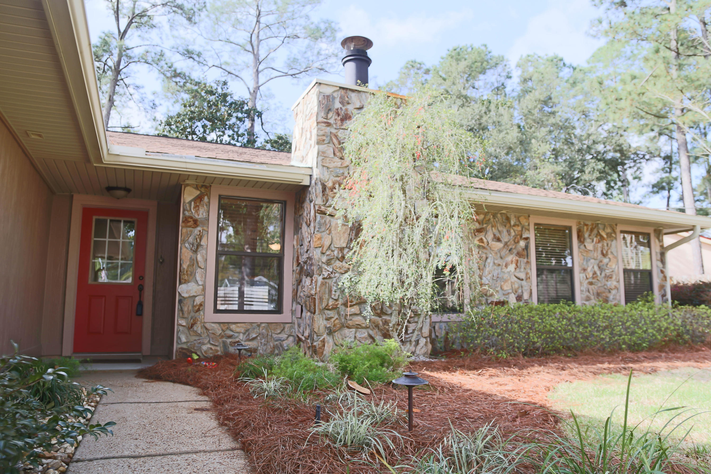 Gold Star Property!Charming! Appealing! Desirable! Let's make it your home. Meticulously maintained you will really enjoy all this home has to offer. From the laminated floors in the living room to the covered pavered patio out back. The living room has a wood burning fireplace with mantel and hearth. The kitchen has been opened by a handcrafted breakfast bar that can take seating on each side so room enough for four. The kitchen has a fresh look with painted cabinets,tile back splash, granite counter-tops, new hardware and more. The dining area has French doors that lead to the paver covered patio. The master bedroom has a nice size walk-in closet and French doors that lead to the privacy fenced backyard. The master bathroom with a new tile shower and vanity top.