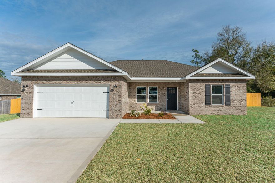 ALL BRICK - READY IN NOVEMBER - OPEN FLOOR PLAN with 9' ceilings, Luxury Vinyl Flooring in common areas, carpet in bedrooms, granite or quartz countertops.  Kitchen has stainless steel appliances, work island, pantry, white shaker cabinets, double vanities in owners bath, nice size laundry room.  Recessed lighting, split bedroom floor plan.  Builder contribution towards closing costs with preferred lenders.  Call Jenny or Patti for more information. Photos of similar home colors and front elevation may vary.