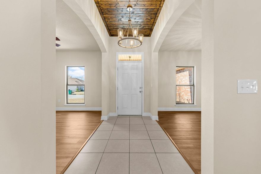 Sellers are offering $10,000 towards buyers closing costs or rate buy down with acceptable offer! If you've looked at this home in the past, LOOK AGAIN! The owners have recently added a ton of upgrades! New light fixtures, recessed lighting, a beautiful new entry way, an accent wall in the master bathroom, updated the mirrors in all 3 bathrooms, new carpet in all the bedrooms, new hardware in the kitchen and bathrooms and a new tile backsplash in the kitchen. This is a newer and VERY well maintained 2017, 4-bedroom, 3-bathroom, 2-car garage home. As you enter from the covered front porch, just off the foyer is a large flex room that can be used as an office or additional living room, and the formal dining room is just to the left.