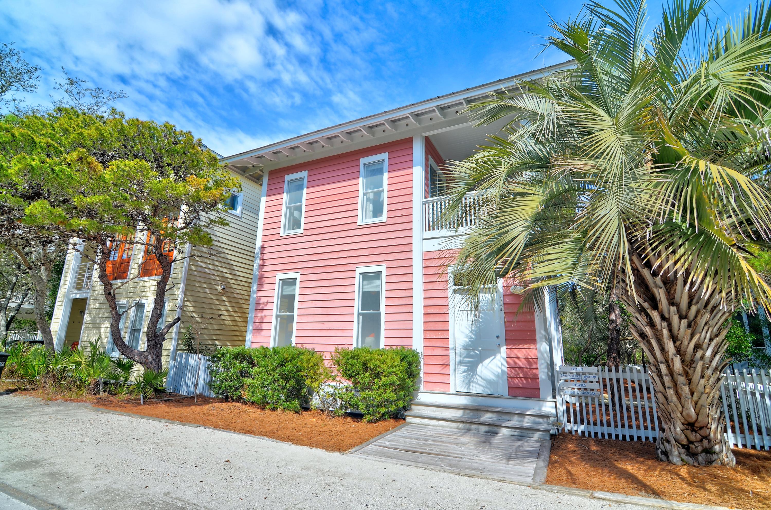 AMAZING OPPORTUINITY TO OWN AN EXCEPTIONALLY MAINTAINED HOME IN SEASIDE, FL! Located just around the corner from Seaside Town Center and just 2 BLOCKS TO THE BEACH, Freckles' is the perfect FAMILY BEACH HOME! This 3 bedroom 2.5 bath home features numerous spacious outdoor living spaces and has RECENTLY been UPDATED WITH NEW INTERIOR/EXTERIOR PAINT, NEW KITCHEN SOFT-CLOSE CABINETS, NEW COUNTER TOPS, REFINISHED FLOORS, NEW PATIO FURNITURE & NEW LIGHT FIXTURES THROUGHOUT! Freckles is a 2 story home with plenty of room for everyone! The 1st floor features the large open living area set just off the open dining/kitchen area, equipped with stainless steel appliances and oversized dining area. On those warm nights, there is a large screened in porch off the kitchen for outdoor dining, or after