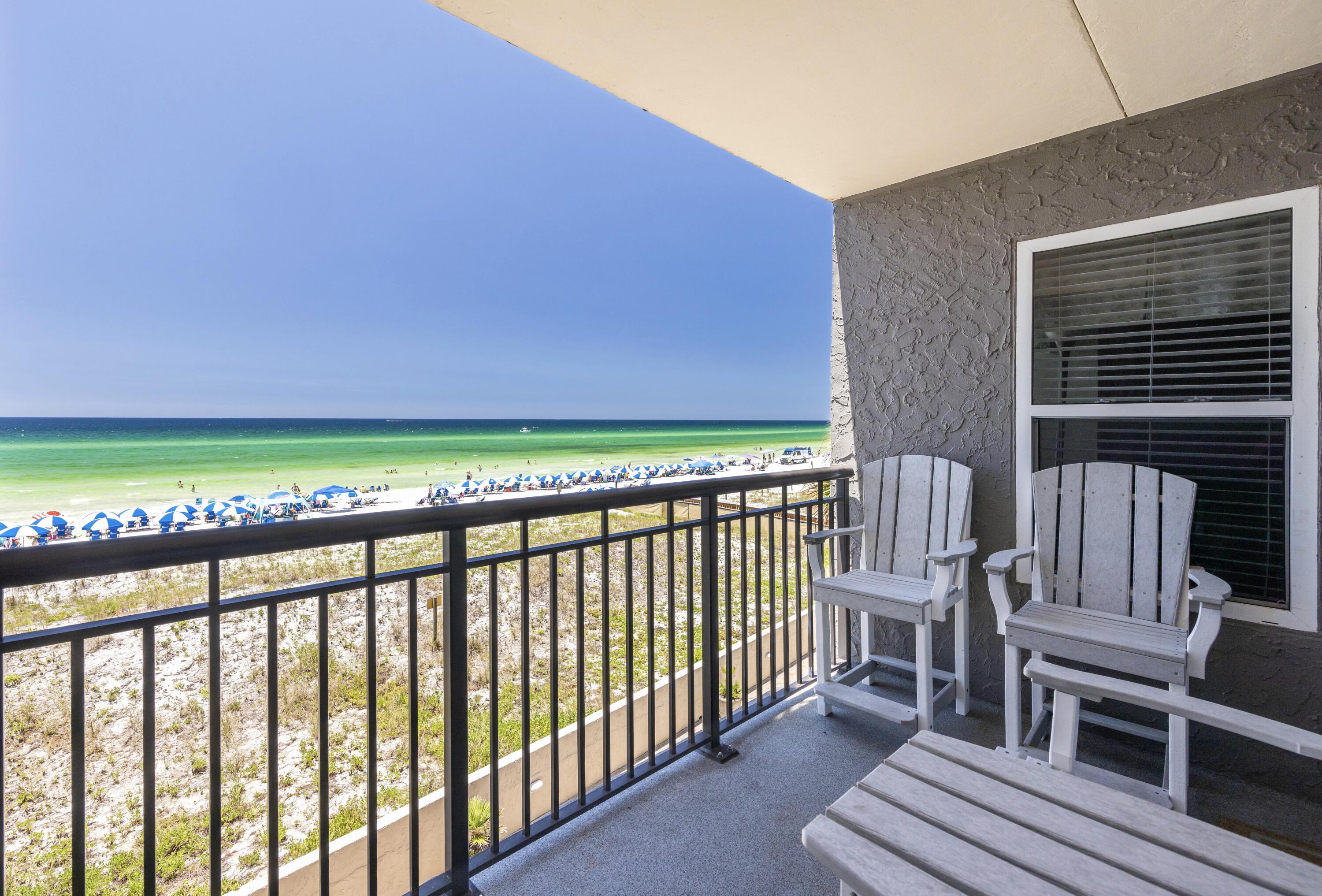 **RARE FIND** Your search is over for a True Gulf Front 2 Bed 2 bath Condo w/ incredible view of the sugar white beach at an Affordable Price! Step into this beach front oasis with light and bright decor, MANY recent upgrades, in-suite laundry and a gulf facing master bedroom where you can fall asleep listening to the crushing waves. Island Echo is a premier resort on the uncrowded beaches of Okaloosa Island with Private beach access, large gulf front pool, pickleball/Tennis and a Gated Entrance. You can also rest at ease knowing all the recent updates and Milestone inspection were completed on the resort. With its Proven Rental Income, low HOA fee, beautiful interior and incredible views, this condo is a perfect blend of income opportunity & family fun! Call for a private showing toda