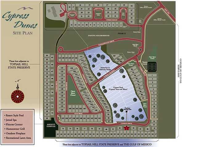 CYPRESS DUNES - Land