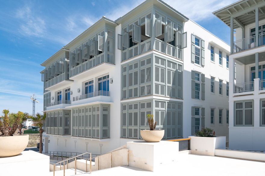 Experience Alys Beach luxury at its finest with the stunning Easterly 301 condominium, designed by the renowned architects Merrill, Pastor, and Colgan. This exquisite private residence offers breathtaking views of the Emerald Waters of the Gulf of Mexico, making it a perfect retreat for both owners and guests. Spanning 2,620 sq. ft., the property features three spacious bedrooms, a double bunk room, and 3 1/2 bathrooms. As you step into Easterly 301, you're welcomed by a state-of-the-art Control 4 system that illuminates the property at the touch of a button, setting the perfect ambiance for your arrival. The thoughtfully designed interiors reflect a luxurious commitment to coastal living, featuring professional decor, custom window treatments, and automated shades for convenience and style. Culinary enthusiasts will appreciate the high-end Subzero and Wolf appliances, complemented by a wine refrigerator and icemaker, perfect for entertaining family and friends. The Rift Cut White Oak cabinetry defines the kitchen's elegance.  In addition, the residence boasts elegant White Oak wood flooring with intermittent limestone accents, harmonizing beautifully with the Venetian plaster finished walls and ceilings. 

The primary suite opens to a covered terrace to relax & indulge in the town's architecture and water views. The primary suite hosts a generous walk-in closet plus a breathtaking primary bathroom.  Guests will not be disappointed having generous bedrooms with the little ones retreating to the double bunk room plus having use of a 2nd living area.  An available office niche' was incorporated into the design as well.  

Enjoy the outdoors from your entertaining balconies, ideal for sharing hors d'oeuvres or simply savoring the stunning Gulf views. The second balcony offers a captivating vantage point overlooking the sparkling waters, enhancing your coastal lifestyle. Easterly 301 is one of only two buildings adjacent to the exclusive private owners' Beach Club, ensuring protected water views in perpetuity.

This property is not just a luxury condominium; it's a lifestyle. With this purchase, the owner will enjoy garage parking and a large garage storage room for bikes & beach equipment.  Don't miss the opportunity to own this remarkable property.  Schedule your private tour of Easterly 301 today!