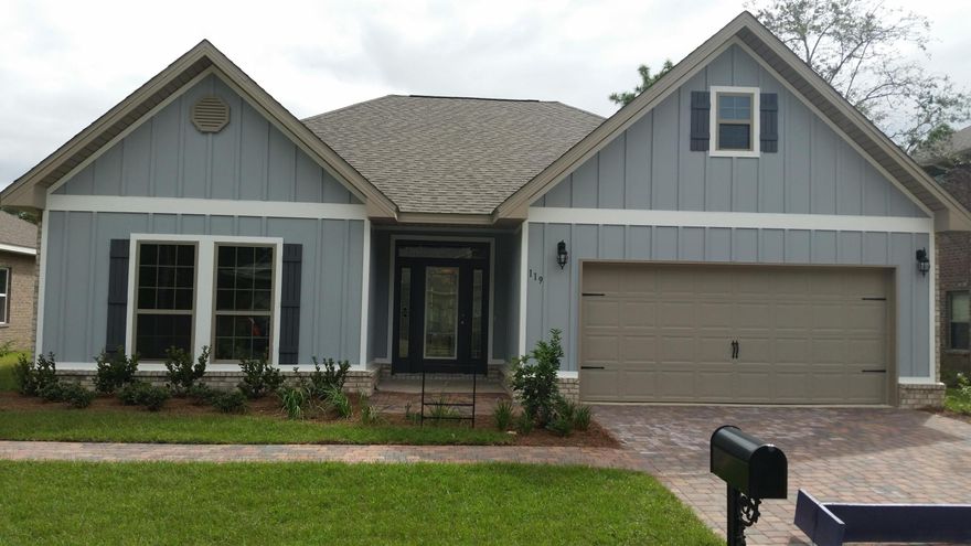 New Construction located in the Passages Neighborhood at Hammock Bay! This Home features a 3 bedroom/ 2 bath . Covered Back Porch, Granite Counter tops in Kitchen and Baths, Kitchen Island with Granite. Low maintenance 3 sided Brick with Front Hardi Exterior Accents and Board and Batten decorative Shutter. 9' ceilings, Irrigation System with well. HOA dues include Basic Cable each month. With HOA includes all amenities.*** Seller pays up to $7,500 in allowable buyer closing cost when using sellers lender DHI or affiliate USAA to finance home. ***