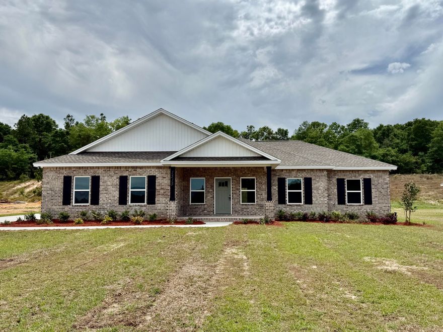 BUILDER OFFERS CLOSING COST CONCESSIONS! This beautiful 4 bedroom, 2 full baths home sits on a beautiful half acre lot entering on a cul de sac! Features a 2 car garage. Whole home features LVP flooring, custom cabinetry with quartz countertops, and large basin sink. Tiled shower in master bathroom with freestanding soaking tub. This closet in this one is one to brag about- space for all the storage! Beautiful trim work. Trusted Parade of Homes award winning builder. Sprinkler system for watering ease of yard. Some photos are of previous build of same home. Estimated completion is April 30th.