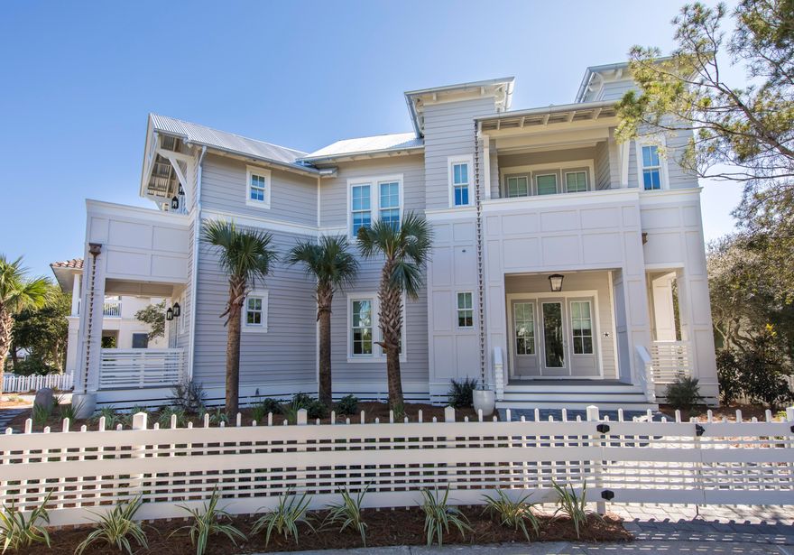 Fully Furnished, with guest house. Sub zero etc-upgraded appliances,landscape lighting with gulf views from master. Main House 3310 and 450 in guest house (total 3760)5 bedrooms main, one bedroom guest. six bedrooms with 1 bedroom on first floor, master on second.