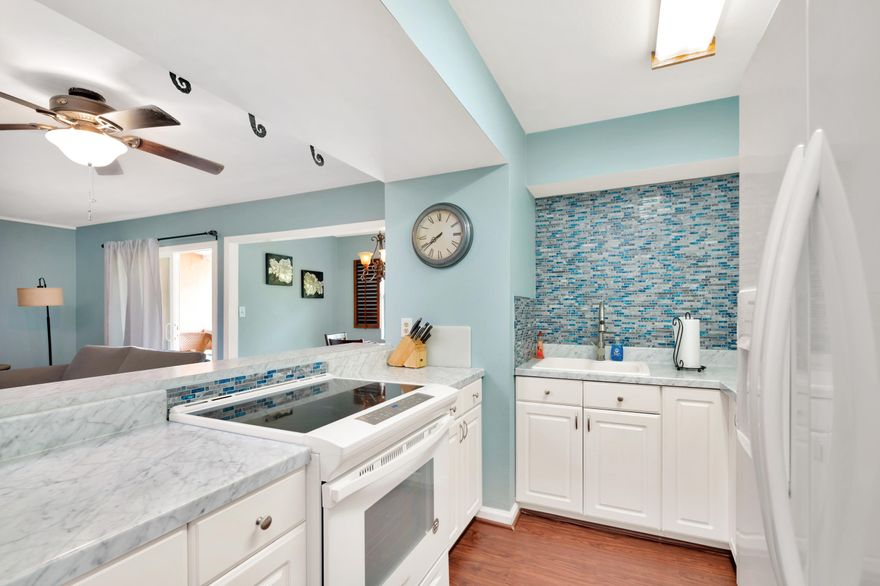 Centrally located in Destin, this beautifully remodeled 2 bedroom/2 bathroom condo is available in Gulf Terrace. Seller just completed remodel of kitchen with new counter tops, fixtures and appliances. They also just completed remodel of both bathrooms from the studs out! You will find New doors and New paint throughout including a brand New hurricane and impact approved sliding glass door. New washing machine! New WiFi smart flat-screen TVs in den and both bedrooms! New commercial grade queen sleeper sofa and love-seat! New furniture throughout! Lighting and floors have been replaced. The wiring has been upgraded and the popcorn ceiling was removed. The HVAC was replaced inside and outside in 2016. Onsite amenities include: 3 pools, tennis court, outdoor grills, and a community room. Rent