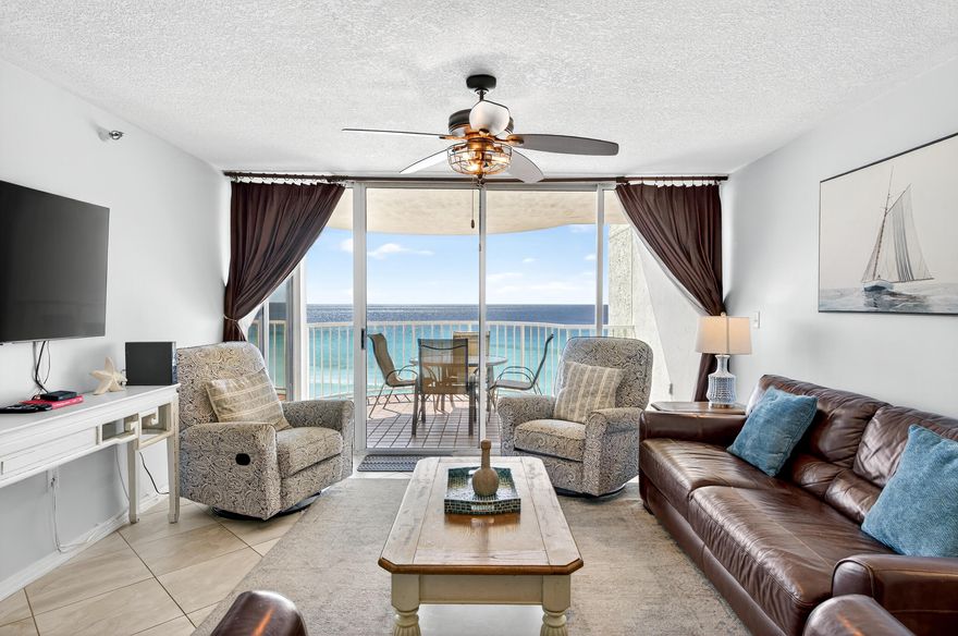Experience luxury coastal living at its finest in this beautifully updated 2-bedroom, 2-bath Gulf-front condo at Hidden Dunes Gulfside! Enjoy breathtaking views of the emerald waters and sugar-white sands from your private balcony. This spacious open-concept floor plan features a nice size kitchen with granite countertops, stainless steel appliances, and a breakfast bar perfect for entertaining. The primary suite offers stunning Gulf views, balcony access, and an ensuite bath with double vanities and a walk-in shower.Hidden Dunes is a gated beachfront community known for its resort-style amenities, including private beach access, multiple pools, new tennis and pickleball courts, fitness center, and lushly landscaped grounds with walking trails. Conveniently located near Silver Sands Premium Outlets, Grand Boulevard, and top dining destinations. Ideal as a vacation home, rental investment, or full-time residence  this Gulfside retreat captures the very best of Miramar Beach living!