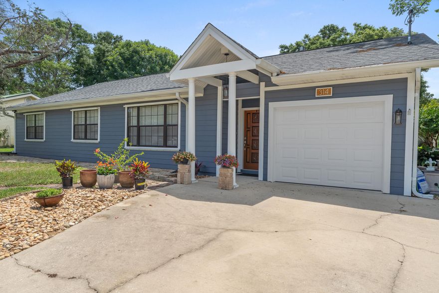 Where do I start with this Florida beauty?  This beautiful home has 3 full bedrooms + a bonus room!  2 full baths also.  Don't let the built in age off 1955 fool you.  Everything in this home has been updated inside and out.  This home has a beautiful chef's kitchen, open dining room area, kitchen/living room combo with enormous breakfast bar that is perfect for entertaining.  The roof is newer, A/C was replaced too.  The entire home is even hooked up to a whole house generator that automatically comes on in the event of loss of power.  Beautiful hurricane shutter also adorn the outside.  The exterior of the home is Hardi Board and it also has been freshly painted.  The original door to the home has also been stripped and redone.  The effective year of this home is 2003.