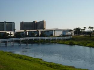 Ground floor location. Pretty view of the lake. Two bedroom condo. Needs some work. Amenities Include; Fishing, 3 pools, tennis, bike racks, barbeque grills & patio tables, RV & boat storage available. Close to beaches, entertainment and shopping. Buyer to verify all room dimensions & HOA fees.