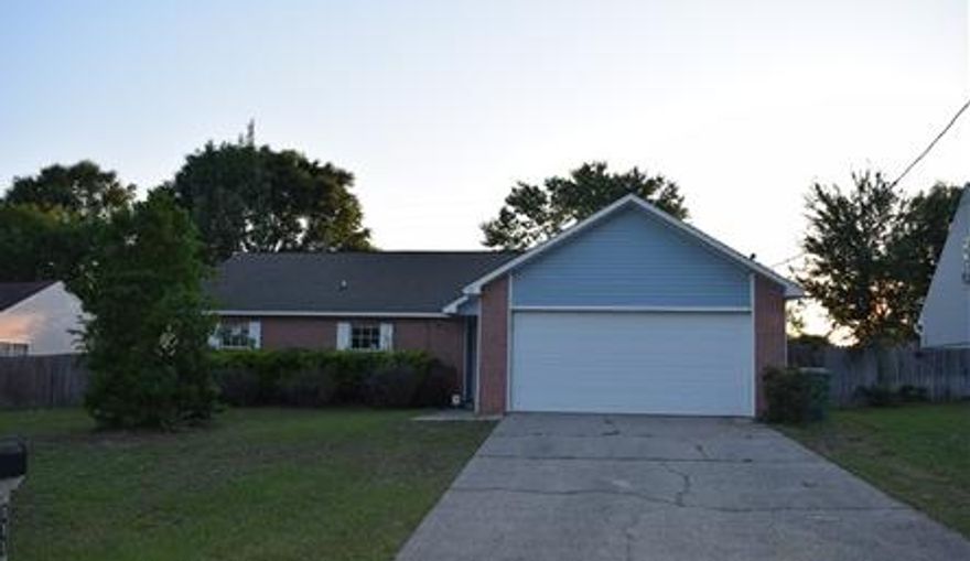 REO. Conveniently located behind Walmart on the south end of town close to all shopping, military bases and schools.This Home sits on a nice level lot and features a fireplace, a large master bedroom, master closet and master bath, laminate floors in living area with carpeted bedrooms. The back yard is privacy fenced and there is a doggie door in the breakfast nook for pet owner convenience. Appliances include stove, fridge, dishwasher.