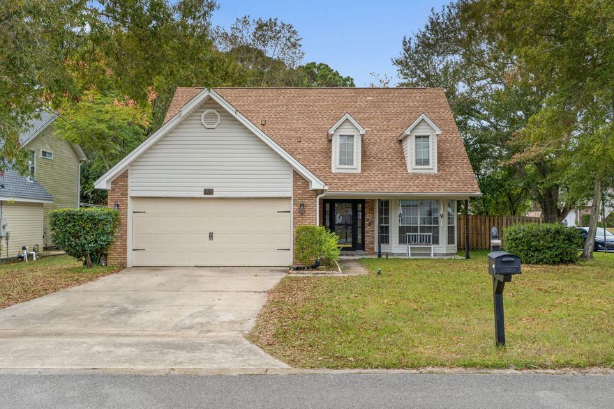Welcome home to the Brookwood Estates newest 4 bedroom corner lot home! Feel right at home as soon as you step in the front door. Entertain all the family and friends with the spacious vaulted living room connecting to the kitchen and dining room. Need more space? Step out back to the massive screened in back porch and fenced in back yard for the dogs and kids to play. Downstairs features an oversized master with a walk in closet. Up is where the 3 bedrooms reside along with a landing overlooking the living room. The kitchen features stainless steel appliances and granite countertops. Roof is 2017 & HVAC is 2019. This property resides 7 minutes from Hurlburts front gate and 15 minutes from Navarre beach! Schedule your showing today!
