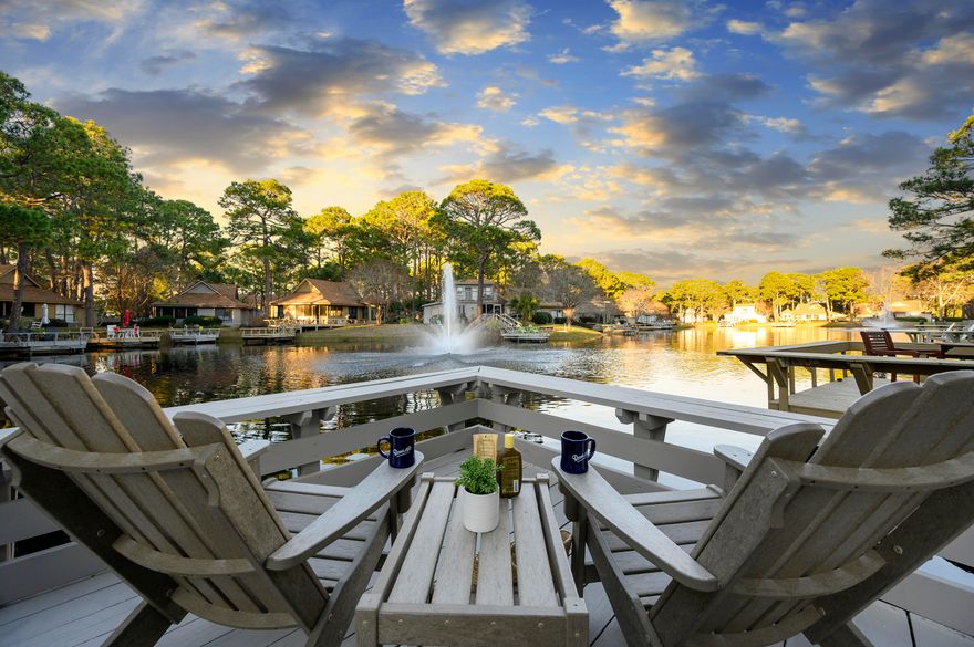 Set along the tranquil edge of a private lake in the heart of the Fairways at Sandestin, this beautifully updated three-bedroom retreat offers a rare mix of space, privacy and access to world-class resort amenities. Whether you're looking for a reliable vacation rental, a second home near the beach or a low-maintenance primary residence, this lakeside haven checks every box -- elevated by modern comforts and timeless views. At over 1,440 square feet, this home is one of the most spacious offerings in the community and features a fully refreshed interior, with 2022 updates, including a new roof, fresh paint, new ductwork and the removal of popcorn ceilings. The open living area features wood-look tile flooring and leads into a well-appointed kitchen with stainless steel appliances, ample cabinetry and plenty of prep space for casual meals or entertaining. There are two bedrooms on the main level and 2 full bathrooms, and upstairs is a third suite with custom triple bunk beds and an extra twin and queen bed, which is perfect for hosting multiple families and friends. The upstairs bathroom features a double-sink vanity and tub. There is also an open porch upstairs that offers a peaceful retreat with sweeping views of the lake below. Back downstairs, you'll find a screened porch that opens to the backyard and leads to your own private dock  perfect for morning coffee, an afternoon read or simply soaking in the peaceful setting. There are also multiple smart TVs adding layers of fun and flexibility, particularly for vacationers or families seeking space to spread out. This home is already a well-performing short-term rental with consistent income, and the layout  with three full bathrooms  offers rare versatility compared to other options in the area. Located within the gates of Sandestin Golf and Beach Resort, the home enjoys access to an unmatched array of amenities: private beach access, three golf courses, community pools, tennis, marina access, a full-service spa and miles of bike and walking paths connecting you to the Village of Baytowne Wharf and Grand Boulevard. Everything within the resort is golf-cart accessible, allowing you to move freely between beach days, dinner dates and sunset cruises. Spacious, fully updated and surrounded by the best of coastal resort living  this lakefront Fairways home is an opportunity to slow down, spread out and stay awhile.