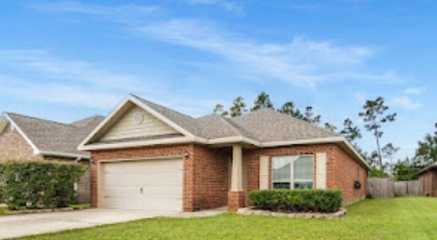 Very lovely spacious Brick home on Culd A Sac, very nice spacious open floor plan in popular Plantation Park. This lovely, all brick home backs up to the environmental corridor (NOT Transmitter Rd) and is in a cul-de-sac, features 4 bedrooms, 2 baths, open kitchen, dining and great room. Kitchen features upgraded cabinets and granite countertops. Large bedrooms, split plan, master bath features a soaking tub and all tile shower. Tile in the front entryway, kitchen, dining area, bathroom and laundry. LVP in living room and Bedrooms , 4th bedroom does NOT have a closet and was being used as a nursery, Yard is landscaped and has sprinkler system, Back yard has covered back patio and privacy fence, perfect for a place for kids to play. All sizes approximate and taken from public records, buyer to verify any details buyer deems important.
